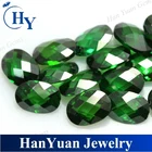 Emerald Oval Double Facete Gems Cubic Zirconia Emerald Stone