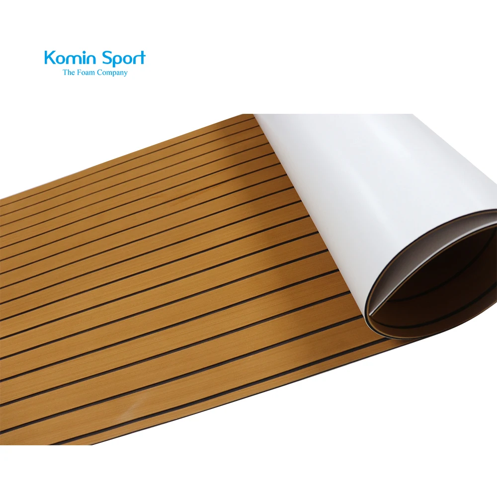 Custom Synthesis Decking Material Eva Foam Faux Teak Sheet Marine