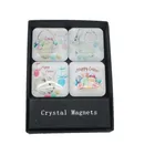 easter design crystal glass fridge magnets set