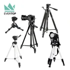 2018 Heavy Duty Silver/black Aluminium Camera tripod with pan head