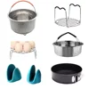 6 piece instapot accessories Compatible with Instant - Pot 6,8QT with Steamer Basket/ Springform Pan/ Egg Rack/Steamer Rack