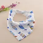 WZ-MS-058 Infant & Toddler boys and girls baby muslin bib wholesale