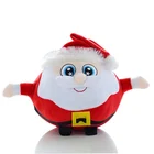 cute round shape fat santa claus stuffed toys for christmas