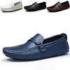 ZY0386A slip-on plain genuine leather casual shoes for men