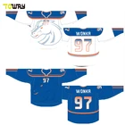 sublimated custom reversible team set hockey jerseys