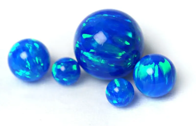 Синий полимерной пропиткой синтетический опал бисер, Опал мяч-Королевский синий