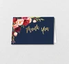 100 Black Gold Foil Thank You Greeting Cards and Envelopes Box Sets