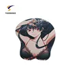 3d sexy cartoon girl mouse pad, big breats anime boom mouse pad with wrist rest