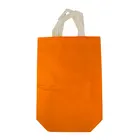 Eco Friendly Custom Recycled Reusable Fabric Grocery Shopping Packaging Orange Non Woven Blank Tote Bags