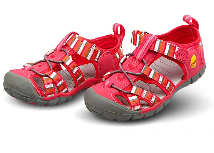 top quality Boys Girls Non-Slip & wearproof Sandals Children Summer Beach Sandals red purple blue casual shoes Kids for 3-8 age