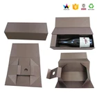 Wholesale Luxury flat folding box birthday wine gift box