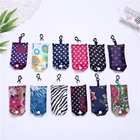 Customized Reusable Grocery Foldable Shopping Bag,Grocery Tote Travel Foldable Into Attached Pouch