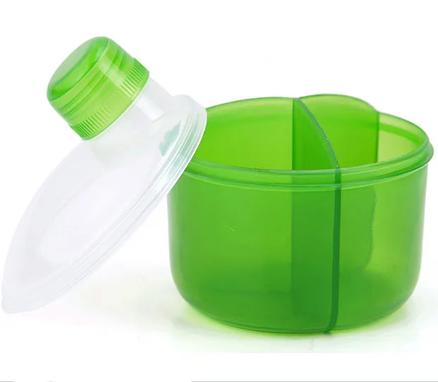 Free shipping 1pc baby milk powder box milk powder storage box milk cell three lattice of milk powder box