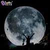 Planet type large floating water pool inflatable moon globe ball with LED light