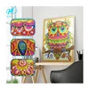 New design shinning owl pattern diamond painting marble mosaic painting designs with shaped drill