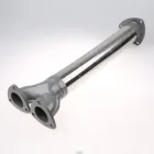 Oval Muffler Corrugated Flexible System Auto Exhaust Pipe For Car