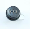 Resettable Keyless Round Shape Metal Black 3 Digital Mailbox Combination Cam Lock
