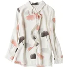 Custom Fashion Pure Silk Long Sleeve Blouse OEM Women Blouse
