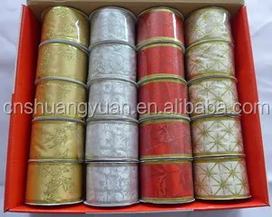 ribbon size 25mm, or  as customers requirements color gold