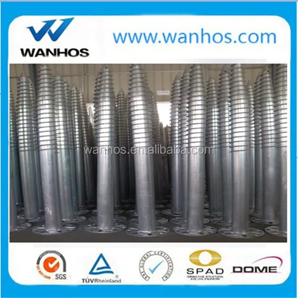 Solar ground screw pile