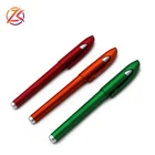 Promotional stationery paint spraying plastic ball pen with cap