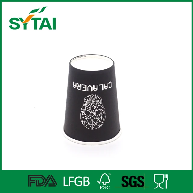 disposable custom printed single wall coffee or tea coffee paper cup
