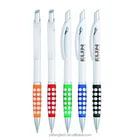 2016 custom promotional logo pen / plastic ball pen with soft rubber grip