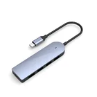 2019 Good Compatible Type C Adapter Hub USB C Hub 4 in 1 Adapter with USB3.0 Type C(PD) Hot Dock