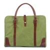 Custom Shoulder Messenger Bag Business Briefcase Canvas Leather Men's Laptop Bag