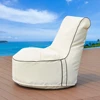 High Back Support Fast Dry White Removable Cover Waterproof Outdoor Beanbag Chair Bean Bag Furniture