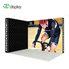 Aluminum backlit 10x10 pop up trade show booth