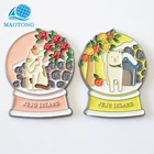 China cheap high quality custom hot sale tourist souvenir cat metal 3D fridge magnet
