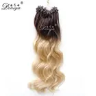 Hot sale fashion ombre human hair keratin micro loop ring extensions