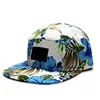 Manufacturer price floral snapback hat sewing pattern snapback hats flat bill aztec 5 panel hats
