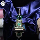 Crystal Cut Mecca Makkah Clock Tower Allah Allah Ramadan Islamic Gift MH-G0442
