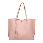 High Quality Large Capacity Soft PU Leather Shoulder Tote Bag Handbag, Single Shoulder Bag for Women