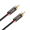 Factory directly metal shell 24K gold plated RCA to RCA digital audio cable