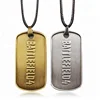 Jewelry Battlefield Military Card Necklaces Pendants Antique Bronze Dog Tag