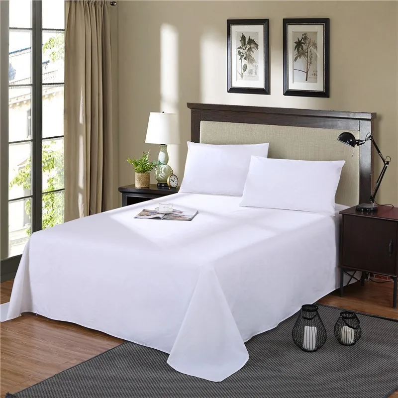 luxury design high quality 100% cotton colorful hotel bed sheet