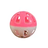 Promotion Cheap Lovely Tinkle Bell Ball Pet Toys Plastic Dog Cat Playing Ball Good Quality