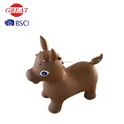 Mini cartoon dog inflatable jumping animal toy for kids