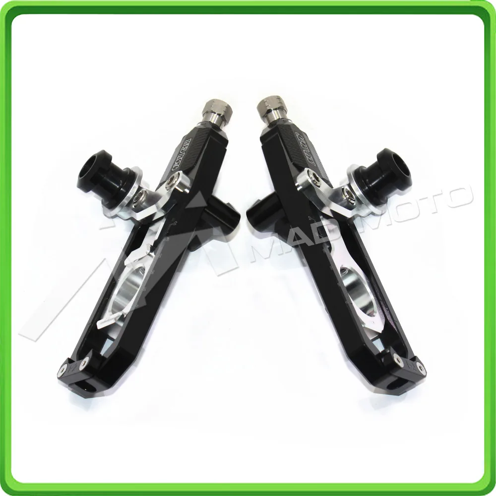Motorcycle Chain Tensioner Adjuster with bobbins kit for Yamaha R1 YZF-R1 2007 2008 2009 2010 2011 2012 2013 2014 Black&Silver (3)