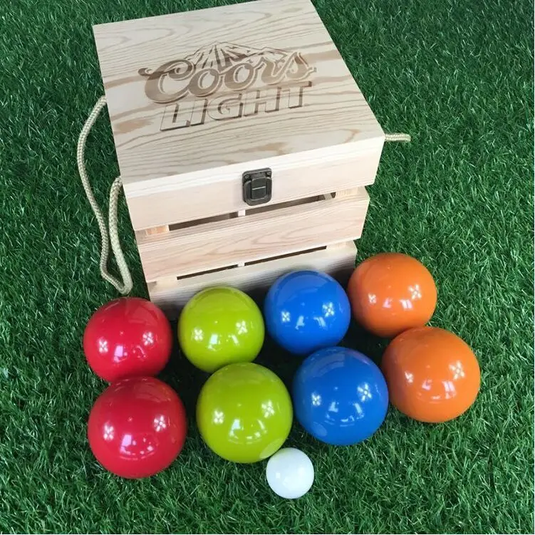 Wholesale Custom Wooden Bocce Ball Set With Wooden Box Buy Bocce Ball,Bocce Ball Set,Wooden