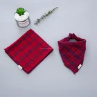 Custom Printed Logo Triangle Christmas Adjustable Pet Dog Collar Bandanas