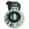 Factory direct double acting principle with solenoid valve pneumatic PP butterfly valve DN50-DN300