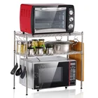 Chrome Metal Kitchen Shelf Rack Organizer