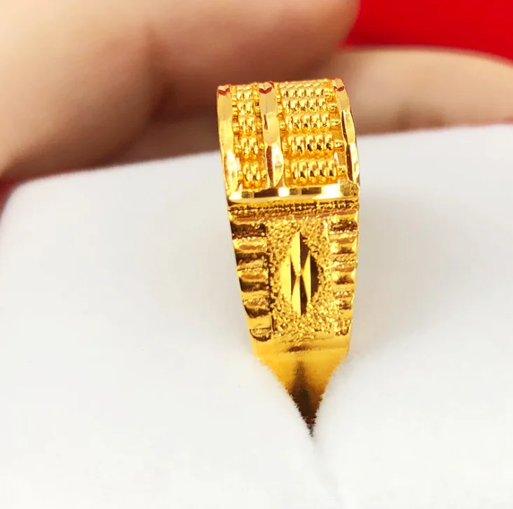 24k Gold-plated Finger Design Saudi Arabia Wedding Jewelry Brass Abacus