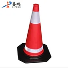 50cm Orange color EVA Flexible Traffic Road Safety Cone
