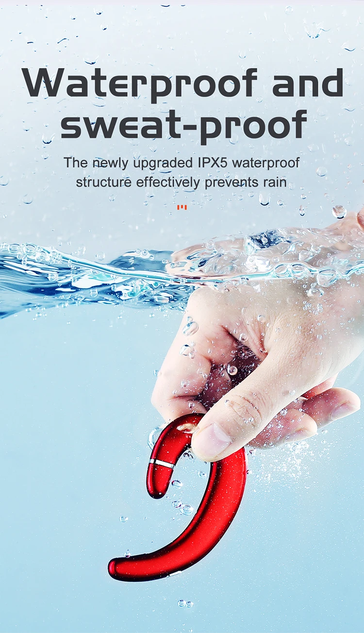 Joyroom New Arrival P5 IPX5 Waterproof Earhook Hand Free Painless Wearing Earbuds Wireless Blue-tooth Headphones - ANKUX.COM