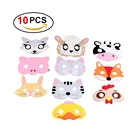 10 Pieces Animal Felt Mask for Kids Birthday Cosplay Party